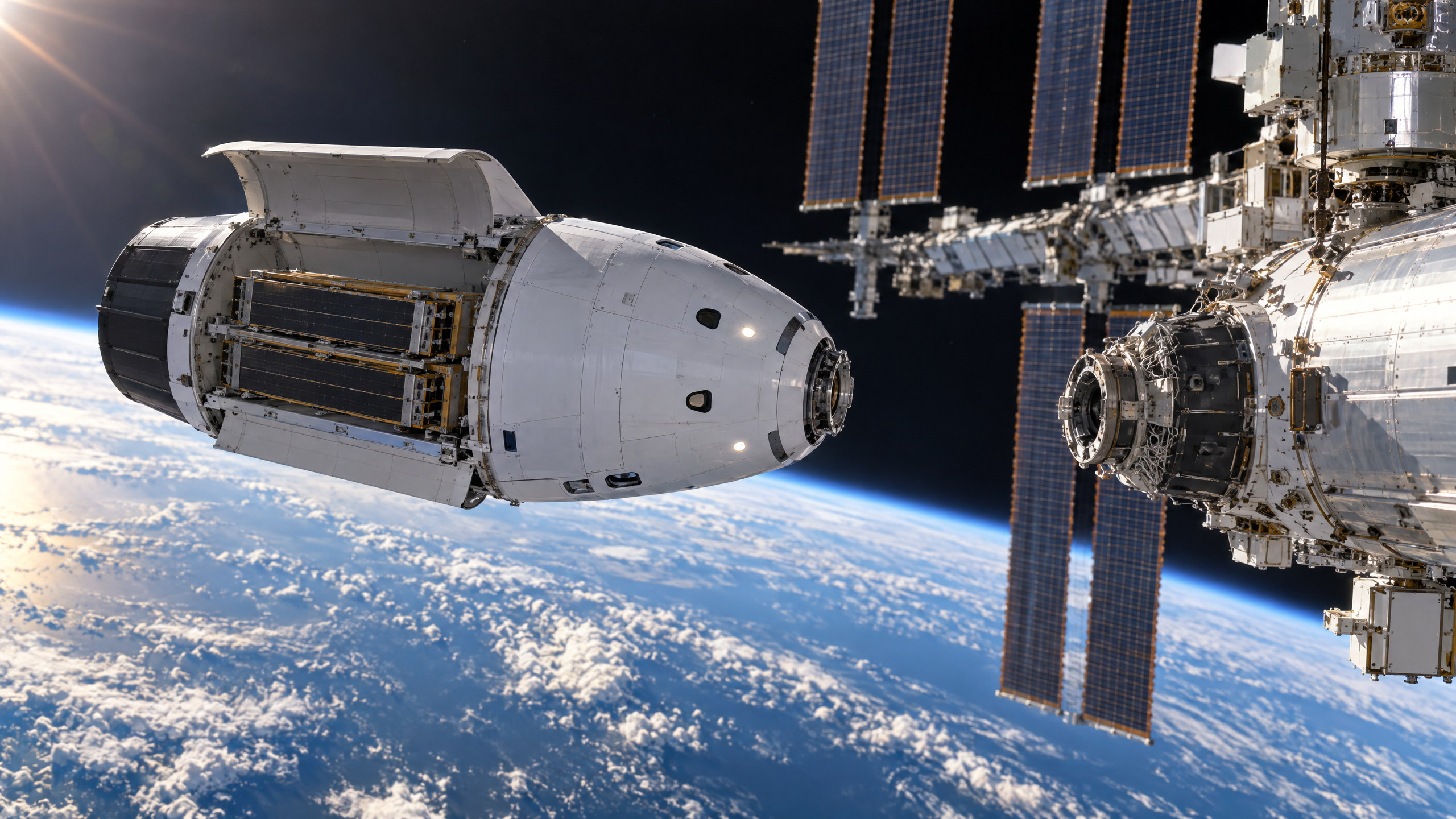 SpaceX Dragon Docks at the ISS With Final Solar Arrays and New Research