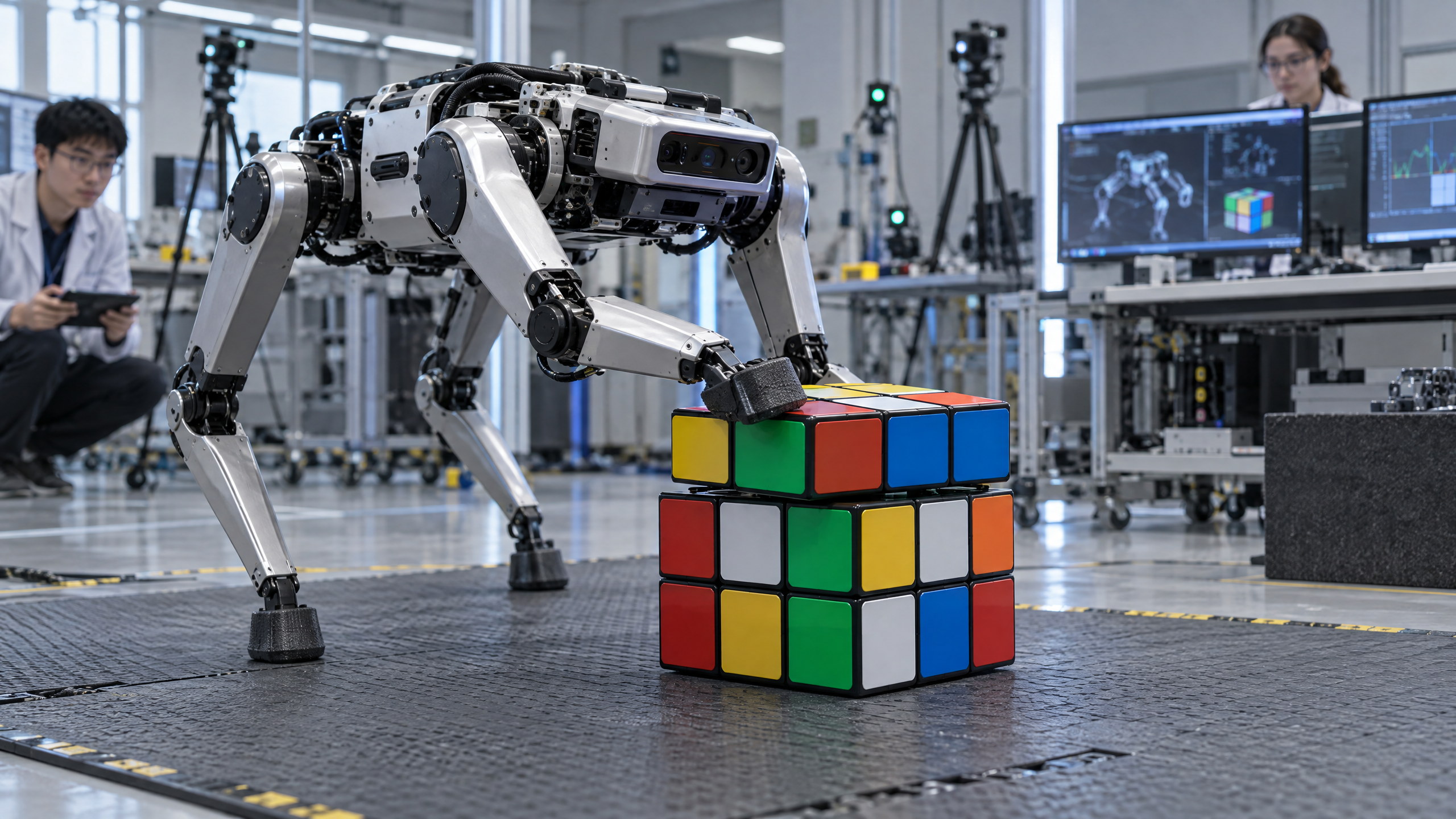 ETH Zurich Quadruped Solves Giant Rubik’s Cube With Its Feet